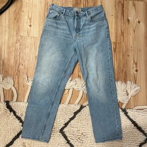 Everlane 90s cheeky jean size 30 ankle in Vintage sun bleached blue